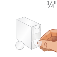 White Color Coded Labels