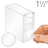 White Color Coded Label