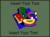 Custom School Floor Mat,Abc, 36' x 48'