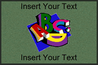 Custom School Floor Mat, Abc, 4' x 6'