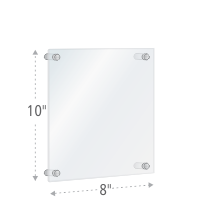 Evacuation Map Holder with Stand Offs, 10 x 8