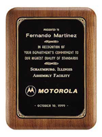 Classic Walnut Wooden Award Plaque