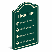 Add Custom Headline And Destinations PermaCarve Sign