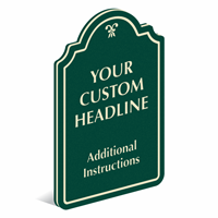 Add Custom Headline And Instructions PermaCarve Sign