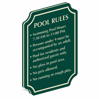 Add Custom Pool Rules PermaCarve Sign