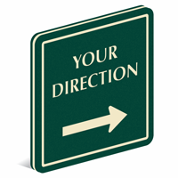 Add Direction And Choose Arrow PermaCarve Sign