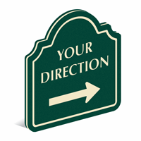 Add Direction And Choose Arrow PermaCarve Sign