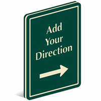 Add Direction And Choose Arrow PermaCarve Sign