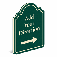 Add Direction And Choose Arrow PermaCarve Sign