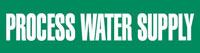 Process Water Supply (Green) Adhesive Pipe Marker