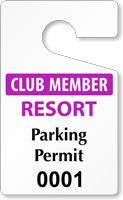 ToughTag™ for Club / Resort Parking Permits