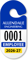 Design Own Racetrack Parking Permit Hang Tag