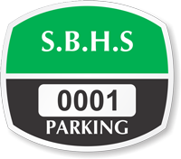 High School Window Decal 1.75 in. x 2 in.