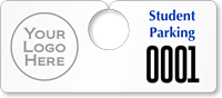 Plastic ToughTags™ Parking Permits, Horizontal