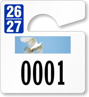 Plastic ToughTags™ Parking Permits, Mini