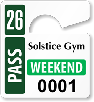 Plastic ToughTags™ Parking Permits, Mini