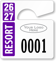 Plastic ToughTags™ Parking Permits, Mini