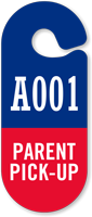 Parent Pickup Parking Permit Pass Hang Tag