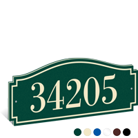 PermaCarve Sign Heritage Address Plaque - Five Numbers