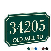 Vintage Series Address Plaque With Words