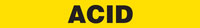 Acid (Yellow) Pipe Markers On-a-Roll