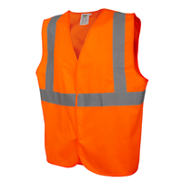 Type R, Class 2, Mesh Safety Vest with Hook and Loop Closure