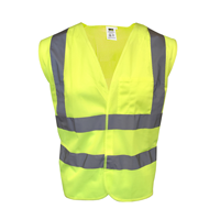 Type R, Class 2, Mesh Safety Vest with Hook and Loop Closure