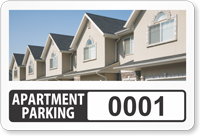 Apartment Window Decal 2 in. x 3 in.