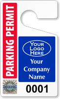 Plastic ToughTags™ for SecuraPass™ Parking Permits