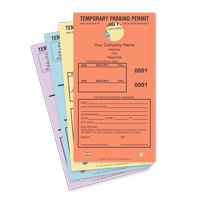 Large Parking Permit Hang Cardstock Tag