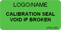 Calibration Seal  Void if Broken Label