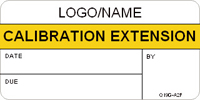Calibration Extension Label [add name or logo]