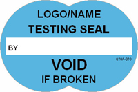 Testing Seal  Void if Broken Label