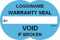 Warranty Seal  Void if Broken Label