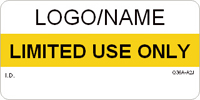 Limited Use Only Label [add name/logo]