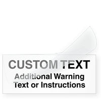 Self Laminating Calibration Label  Add Own Text