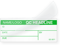 Custom Self Laminating Calibration Label  Add Name/Logo