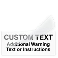 Self Laminating Calibration Label  Add Custom Text