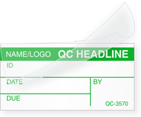 Create Own Self Laminating Calibration Label Name/Logo