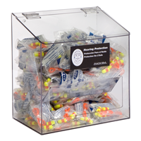 300-Pair Foam Ear Plug Dispenser With Lid Table Or Wall Mount For Easy Access