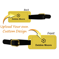 2 Sided Custom Brass Luggage Tag