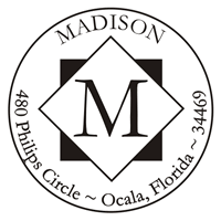Custom Round Diamond Self Inking Address Stamp