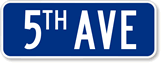 Customized Civic Street Sign with Prefix Border