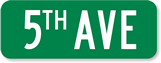 Civic Street Custom Sign with Prefix