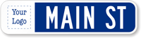 Personalized Civic Street Sign (Suffix Border and Logo)