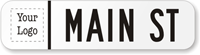 Make Own Civic Street Sign (Suffix and Logo)
