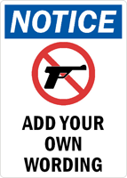 Custom Notice Sign