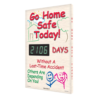 Go Home Safe Today! Sign
