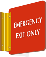 Emergency Exit Sign Projecting Sign