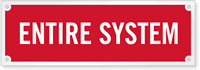 Fire Sprinkler Sign